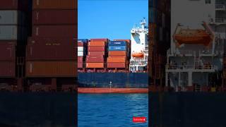 Stormy Voyage Cargo Ship in the Rain #cargoship #ship #marineservices