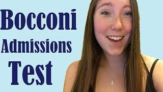 Bocconi Test TIPS & My SAT Score || miLAno