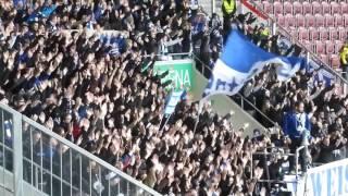 Stimmung im Hertha-Block in Augsburg!