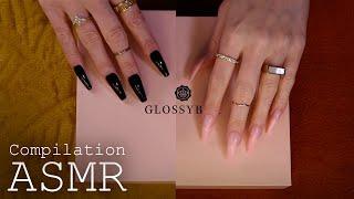 ASMR 5h Glossybox Unboxing Marathon ( soft spoken, tapping, scratching)