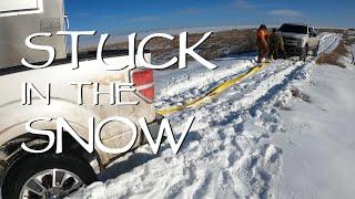 Truck Stuck In Snow Hunting Trip
