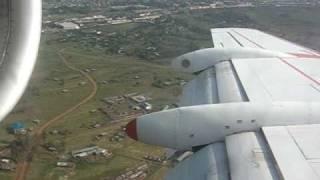 East African Safari Air Express Fokker F28 Landing at Kisumu, Kenya