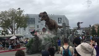 Universal Studios parade Jurassic Park T-Rex