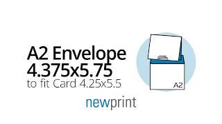 A2 Envelope with Fit Card | Newprint