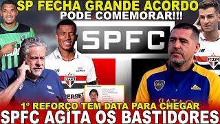 ACERTADO!!! SPFC FECHA COM MEIA! 1º REFORÇO DE ZUBELDIA | CHEGA AMANHÃ | NOVO ZAGUEIRO | GALOPPO E+