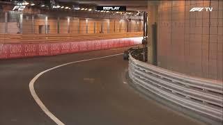 Isack Hadjar Almost Crashed into Ritomo Miyata in Tunnel at Formula 2 Monaco GP Round 2024 | F2 | F1