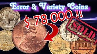 Top Error And Variety Coins Worth Good Money Sold at US Coins Auction