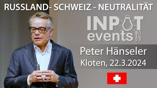 RUSSLAND/SCHWEIZ/NEUTRALITÄT: Teil 1/4: PETER HÄNSELER: "Die Sicht des Russland-Schweizers"