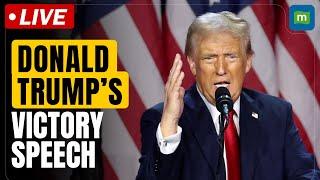 Live: Donald Trump speech: US president Trump addresses supporters after trouncing Kamala Harris