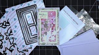 Diamond Press "Mini Slimline Nesting" Dies & Stamps Kit Review Tutorial! So Pretty & Versatile!