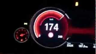 BMW F01 750d xDrive 0-183 km/h acceleration