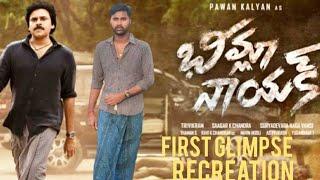 Bheem la nayak || First glimpse recreation|| Power star pawan kalyan || VK as PK|| PND || Nellore