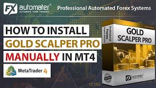 How to install GOLD Scalper PRO manually in MetaTrader 4