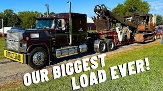 Biggest load we’ve ever hauled!! | Heavy Hauling with the Beam Trailer | Moving a Lima 604 Shovel