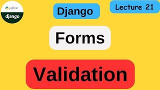 validate django form |Django Tutorial