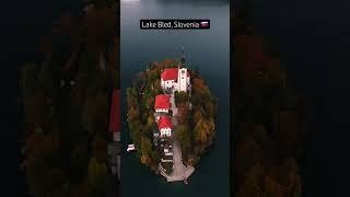 Welcome to #Bled in #Slovenia. #djimavicair2 #bledchurch #lakebled #dronevideo #sloveniatravel