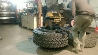 Stretching 37” tires on a 22x14” wheel