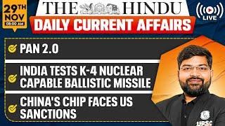 29 November Current Affairs | The Hindu Analysis | Current Affairs Today | PW OnlyIAS