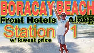 BEACH FRONT HOTELS IN BORACAY STATION 1 by @LMSVlogLeonardReyMSabadoSABADO