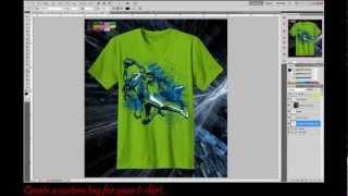 Professional T-shirt Mock-up Template using Photoshop CS5