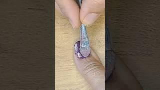 Sparkle & Shine: Nail Art Tutorial with Shimmer Eye Shadow #nailart #shorts  #viral #trending
