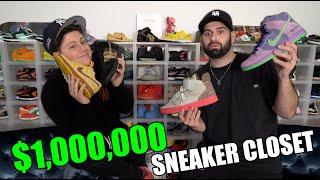 BEN KICKS INSANE SNEAKER COLLECTION!!  Inside His $1Million RARE and LIMITED Shoe Closet!