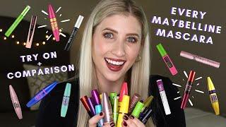 EVERY Maybelline MASCARA // Testing ALL 27 MAYBELLINE Mascaras