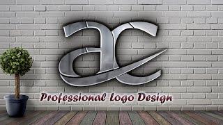 AC  Logo Design Tutorial in Adobe illustrator 2023 #graphicdesign #illustration #freepic