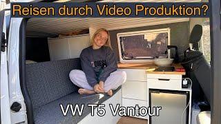 Franzi zeigt uns ihrem VWT5 Bus - Roomtour Campervan VW Bulli