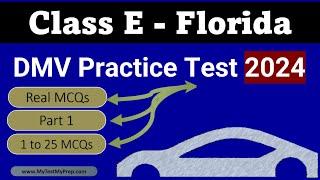 Florida DMV Class E Driver’s Exam! | Full Practice Test 2024 Part 1 #florida