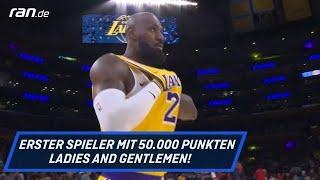 NBA-Highlights: 50.000 Punkte! LeBron James knackt alle Rekorde