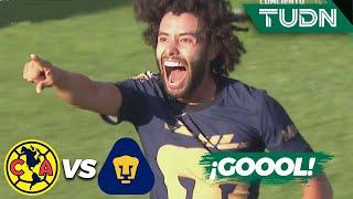 ¡YA ES GOLEADA! Chino Huerta se estrena con Pumas | América 0-3 Pumas | Tour águila 2022 | TUDN