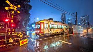 Japan: Tokyo Toshima Night Walk During Heavy Rain • 4K HDR