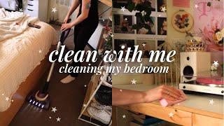 CLEAN MY BEDROOM WITH ME || room cleaning motivation! satisfying! aesthetic!