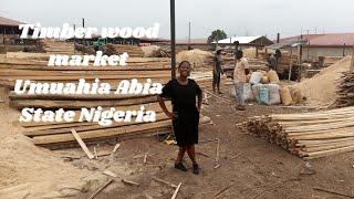 A VISIT TO A NIGERIAN TIMBER MARKET/HOW WOOD IS CUT/DIFFERENT PRICES OF WOOD