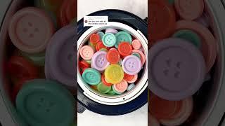 Waxing with rainbow colors buttons #waxing #asmr #yeelen #waxtips #waxingkit #hardwax #legwaxing