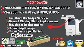 How To Xerox VersaLink B7100/7120/7130/7135/7025/7030/7035 Family Drum Cartridge Is Near End Of Life