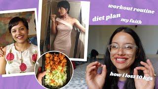 The diet & workout routine that TRANSFORMED me  | losing 10 kgs in 3 months