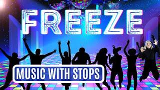 Freeze Dance Music that STOPS: musical statues