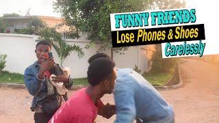 Funny Friends Lose Phones & Shoes Carelessly