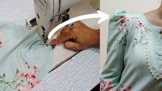 Puff sleeves cutting and stitching / new style sleeves cutting and stitching