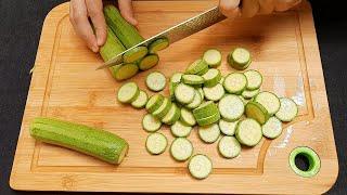 Recette Courgettes à la poêle sans œuf | Dîner Facile et Rapide  Zucchini Recipe