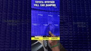 Toyota Hyryder Full Car Damping | Car Sound Proofing | Noise Cancellation | Car Sense Chennai