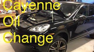 How to change the oil on a Porsche Cayenne 958 92A V6