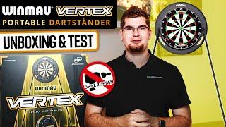 Winmau Vertex: Portable Dartständer ohne Bohren | Unboxing & Test 