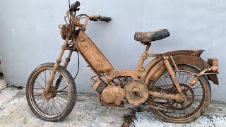 Restoration an Old PEUGEOT Motorcycle Forgotten for Many Years in an Abandoned House