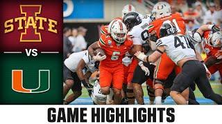 Iowa State vs, Miami Game Highlights | 2024 ACC Football