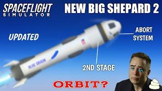 Blue Origin's New Shepard Rocket UPDATED  Launch To The Orbit in Spaceflight Simulator