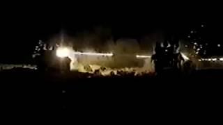 LAV-AD IFV Shooting GAU-12 25mm Rotary Cannon At Night