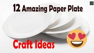 12 Amazing Paper Plate Craft Ideas | Easy Paper Plate Crafts | Best out of Waste | @CraftStack